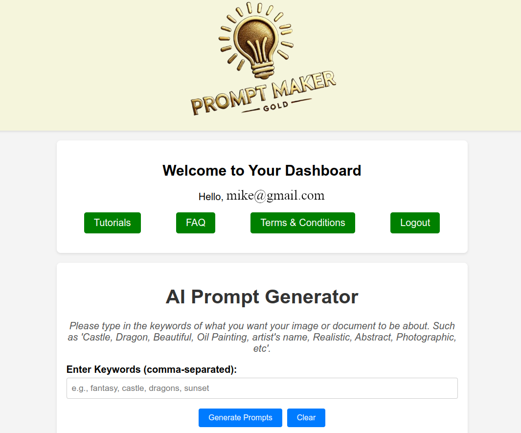 Prompt Maker Gold Database